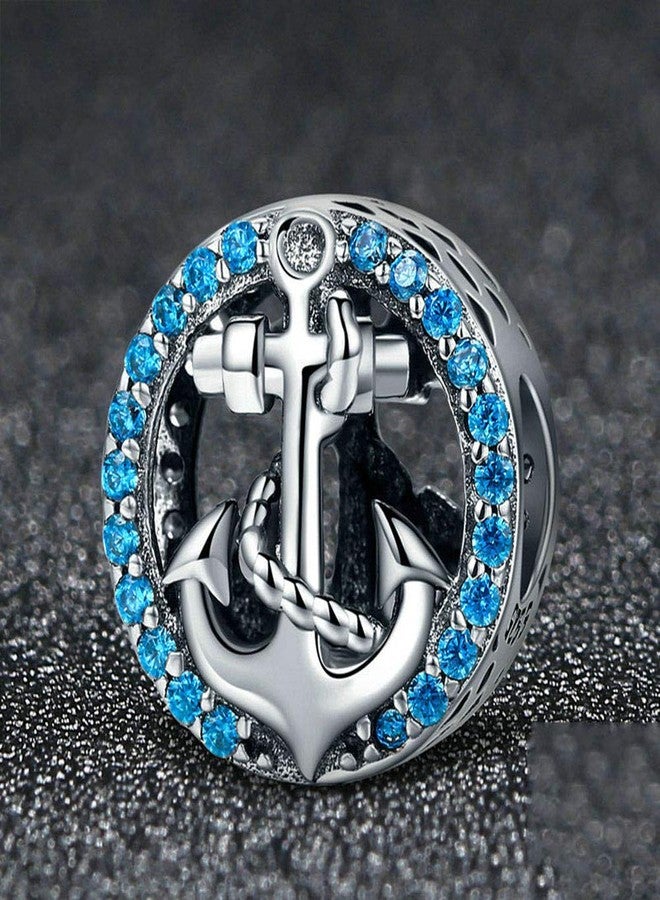 LAMOONY Sailing Boat Charm 925 Sterling Silver, Anchor, Starfish, Jelly Fish Ocean Charm for Pandora Charm Bracelet - Image 5